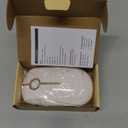 VssoPlor Wireless Mouse, 2.4G Slim Portable Computer Laptop Mouse with Nano Receiver Quiet Silent Optical Mice for Notebook, PC, Laptop, Computer-White and Gold