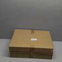 GENRICE Wooden Silverware Chest without Silverware Double-layer, Silverware Box Storage for Silver, Silverware Case with Handle and Felt Lined, Flatware Chest for 12 or 16 or more sets of Utensils