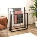 Towel Racks for Bathroom, 3 Tier Free Standing Towel Rack, Blanket Drying and Display Rack for Oversized Bath Towels Bathroom Accessories, Next to Tub or Shower