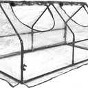 Portable Mini Greenhouse, 47"x24"x24" Greenhouses for Outdoors with PVC Cover and Dual Zipper Doors,Green House Cover for Raised Garden Bed,Garden Bed Cover for Plants Outdoor