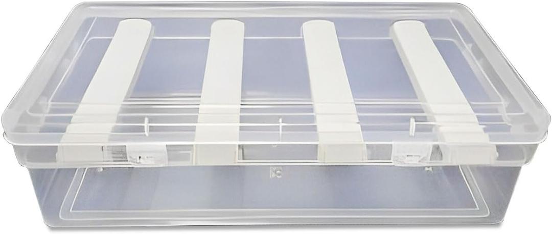 Rod Bangle Box for Women, Transparent Plastic Jewellery Organizer, Bangles Storage Box for Travel Bridal Daily Use, Big Size Bangles Case (PACK OF 2)