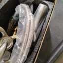 Brushed Nickel Bathroom Faucet, Waterfall Single Handle Bathroom Faucets, Unique Single Hole Faucet with Deck Plate for 3 Hole Bathroom Sink