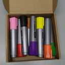 Fuutreo 10 Pack Jumbo Permanent Markers Bulk Large Chisel Tip Permanent Markers Quick Drying Waterproof Big Huge Poster Pens for Office, Logistics Company and More(Rich Color)