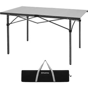 KingCamp Large 53.5" Folding Camping Table, 265 LBS Heavy Duty Table