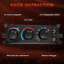 599-212 HVAC Control Module A/C Heater Climate Panel Switch Compatible with Dodge Ram 1500 2500 3500 2002-2005 & Dakota 2001-2004, Replaces# 55055905AA 55055905AD 55056246AA