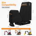 Heavy Duty Mini Excavator Cover, 6-Layer 600D Oxford Fabric with Inner Cotton Split Design for Better Fit, Waterproof All-Weather Machine Protection for 1.7 Ton Mini Excavator (M - 1.6-2.3 Ton)