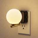 JandCase LED Night Light, 3000K Warm Night Lights Plug into Wall, 0-100LM Dimmable Night Lights with Dusk to Dawn Light Sensor, Plug in Nightlights for Bathroom, Bedroom, Hallway