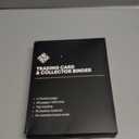 Trading Card Binder 4 Pocket  Card Binder with 50 Pages + 400 Slot Capacity, Top Loading Sleeves, PU Leather Cover, Collector Album for Standard Size Trading Cards, TCG & Sports Cards - Black