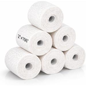 Falling in Art Plaster Cloth Rolls, 6 Pack Plaster Bandage, Plaster Gauze Strips for Body Casting, Crafting and DIY Projects, 2 Inches x 106 Inches