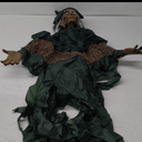 Halloween Decorations Outdoor Halloween Animatronics Motion Activated 6Ft Creepy Hanging Witch with Light-up Eyes Haunted House Prop Décor Indoor