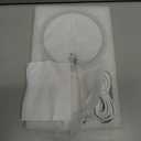 MIYADIVA Magnifying Mirror with Light, Double Sided 30X/1X Lighted Travel Makeup Mirror with Magnification, 3 Color Lighting, Dimmable Touch Screen, Adjustable & Foldable Hand Mirror (White)