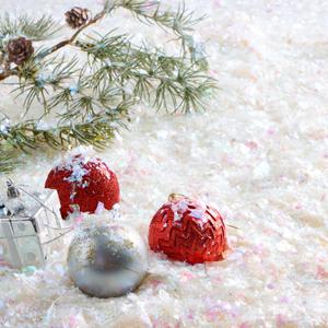 JOYIN 2 Pack 10 oz Christmas Flashing Fake Snow, Artificial Dry White Plastic Snowflakes, Flake Snow Powder Filler for Xmas Tree Decoration, Crafts Christmas Party Holiday Supplies and White Displays (Colorful)