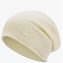 100% Wool Slouchy Beanie, Warm Beanie Hats for Women Breathable Knitting Skull Beanies Cap for Spring Fall Winter