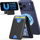 Ultra-Strong Magnetic Phone Wallet for MagSafe Wallet for iPhone All Series RFID Leather with Stand 5 Card Holder for iPhone 17/16/15/14/13/12 and Pro/Promax,Gifts for Men, Men's Accessories