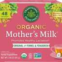 Traditional Medicinals Organic, Mother's Milk Tea - Supports Breastfeeding & Lactation with Fennel and Fenugreek - Kosher, Non-GMO, Caffeine-Free, Compostable - 48 Tea Bags (EXP 09/01/28)