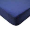 American Baby Company Heavenly Soft Chenille Fitted Crib Sheet 28" x 52", Warm and Cozy Neutral Chenille Sheet, Navy, for Boys and Girls, Fits Crib and Toddler Bed mattresses