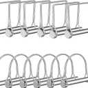 2 x Trailer Pin,SpzcdZa 12pcs Pto Pin Shaft Locking Pin 1/4 pin Hitch pin Wire Lock Pin Safety Coupler Pin 1/4" x 2-3/4"for PTO,Farm,Lawn,Hitches,and Garden(Silver)-6Pcs Square &6Pcs Arched Pins