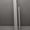 ALLZONE Adjustable Tension Curtain Rod, 40-121 inches, Heavy Duty Curtain Rods No Drilling, Anti-Slip Tension Rod for Window, Shower, Outdoor & Patio, Easy to Install, 1.26In Diameter, White