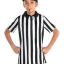 Thapower Children Referee Shirt Costume Kids Youth Black and White Stripe Boy Girls Toddler Ref Jersey, L