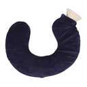 Culnflun U Shaped Hot Water Bottle, Warm Neck Soft Rubber Hot Water Bag with Cloth Cover for Pain Relief and Insulation (Navy Blue)