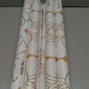 8 x Geometric Peel and Stick Wallpaper White and Yellow Contact Paper Floral Wallpaper Modern Self Adhesive Removable Wallpaper for Bedroom Bathroom Cabinets Decor Vinyl Rolls 197"x16.1"