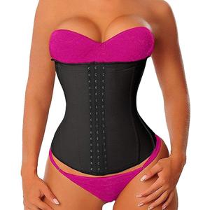 YIANNA Long Torso Waist Trainer for Women Underbust Corsets Cincher Sport Girdle, 1-black, 3X-Large