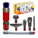 Replacement Attachment for Dyson V7 V8 V10 V11 V15 Gen5 - Home and Car Cleaning Vacuum Cleaner Accessories with Flexible Hose and Traceless Dust Brush Attachment (7 Attachment Kits)
