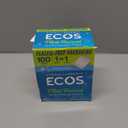 ECOS Laundry Detergent Sheets Vegan, No Plastic Jug, No Mess, Liquid Free - Hypoallergenic, Plant Powered Laundry Detergent Sheet - Free and Clear - 100 Count (Pack of 1)