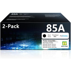 85A CE285A Toner Cartridges Black 2-Pack Replacement for HP85A 85A CE285A CE285 Black Toner Compatible for Laserjet P1102W M1212nf MFP 1102W P1100 P1102 P1102whp M1132 M1210 M1130 Printer (2 Pack)