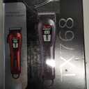 Hair Clippers for Men Professional Clippers for Men Cordless&Corded Barber Clippers for Hair Cutting & Grooming. Rechargeable Hair Trimmer Kit for Household (Red)