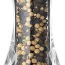 LHS Pepper Mill Grinder Salt Grinder Peppercorn Grinders with Adjustable Coarseness-Clear (8 inch)