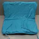 Outdoor Chair Cushions 22 x 22 Inch Water Resistant Patio Chair Cushions with Tie 3 Year Color Fastness Thick Outdoor Seat Cushion for Garden Lawn Patio Furniture Teal Set of 2