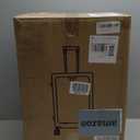 UrbanExplorer 20 Inch Carry On Luggage TSA Approved, Aluminum Frame Zipperless Luggage Carry On with Compartment for Short Trips, ABS+PC Hard Shell Suitcases with Spinner Wheels, White