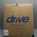 Drive Medical 11148-1 Folding Steel Bedside Commode Chair, Portable Toilet, Supports Individuals Weighing Up To 350 Lbs, with 7.5 Qt. Bucket and 13.5 Inch Seat, Grey