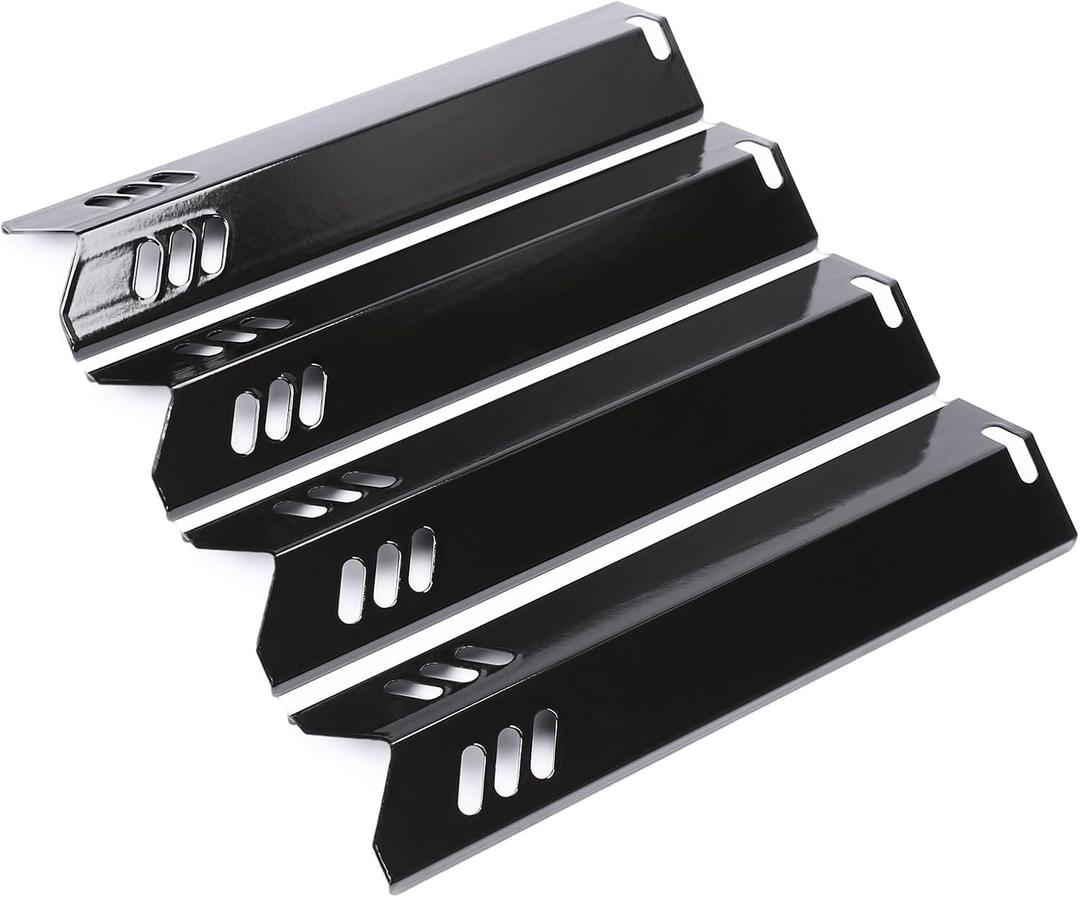 Uniflasy 15 Inch Grill Heat Plate Shield, Burner Cover, Flame Tamer for Dyna-glo DGF510SSP, DGF510SSP-D, Backyard GBC1460W, GBC1461W, BY12-084-029-98, Uniflame GBC1059WB Grills, Porcelain Steel 4PK Uniflasy 15 Inch Grill Heat Plate Shield, Burner Cover, Flame Tamer for Dyna-glo DGF510SSP, DGF510SSP-D, Backyard GBC1460W, GBC1461W, BY12-084-029-98, Uniflame GBC1059WB Grills, Porcelain Steel 4PK