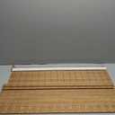 LazBlinds No Tools No Drill Bamboo Roller Shades, Cordless Bamboo Blinds, Light Filtering Roll Up Blinds for Windows, French Door, Porch or Patio Privacy Screen, 33'' W x 64'' H, Brown206