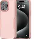 NTG【2023 New Designed for iPhone 15 Pro Max Case, Heavy-Duty Tough Slim Shockproof [2 Layer Structure][Military Grade Protection] Phone Case for iPhone 15 Pro Max(6.7 Inch), Cherry Juice Pink