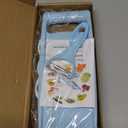 5 in 1 Mandoline Slicer for Kitchen, Vegetable Slicer Multi Blade Potato Chip, Veggie shredder, Vegetable Cutter, Julienne Shredder and peeler For Small Job In Kitchen Blue