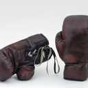 Retro Boxing Gloves 1930's era 12oz Brown Leather Gloves New Unbranded