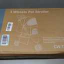 DUMOS 3 Wheels Pet Stroller for Small Dogs and Cats