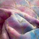 Mermaid Tail Blankets Glittering Wearable Cute Cozy Soft Flannel Rainbow Colorful Mermaid Tail Blanket for Kids, Size: Schoolchild