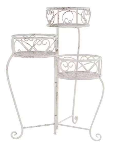 Pure Garden Plant Stands Set (White)