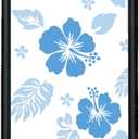 for iPhone SE 2020 iPhone 8 iPhone 7 Case Cute Kawaii Blue Hibiscus Hawaiian Flower Floral Aesthetic Phone Case for Girls Preppy Women