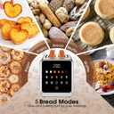 Toaster 2 Slice, Smart Touch Screen, 1.5-In Wide Slots, Digital Timer, 900W