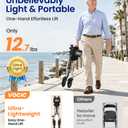VOCIC Z27 Ultralight 12.7 lbs Rollator Walker with Seat for Seniors