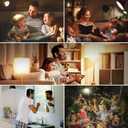 6 x Emotionlite Rechargeable Emergency Light Bulb, 1800mAh Battery Backup for Home Power Failure, Outage Emergency Reading Lighting Camping Hurricane, 3 Brightness Dimmable, Warm White, E26 Base, 3 Pack