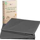 California Design Den 100% Organic Cotton King Size Pillow Case Pair, Set of 2, Soft & Crisp Percale Weave Cotton Pillowcases (Grey)