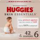 Huggies Size 6 Diapers, Skin Essentials Baby Diapers, Size 6 (35+ lbs), 42 Count