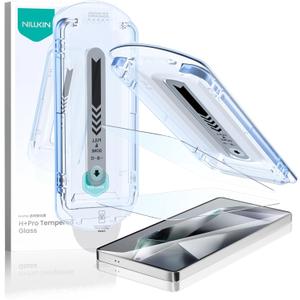 Nillkin 2 Pack Military-Grade 9H+ Tempered Glass for Samsung Galaxy S25 Ultra - Full Screen Protection, Fingerprint Ready, Anti-Glare Set - Bubble-Free Easy Install