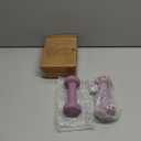 Yes4All Neoprene Coated Dumbbell Hand Weight Sets of 2 Multiple Weight Antiroll, AntiSlip, Hexagon Shape, Purple, 2 lb Pair